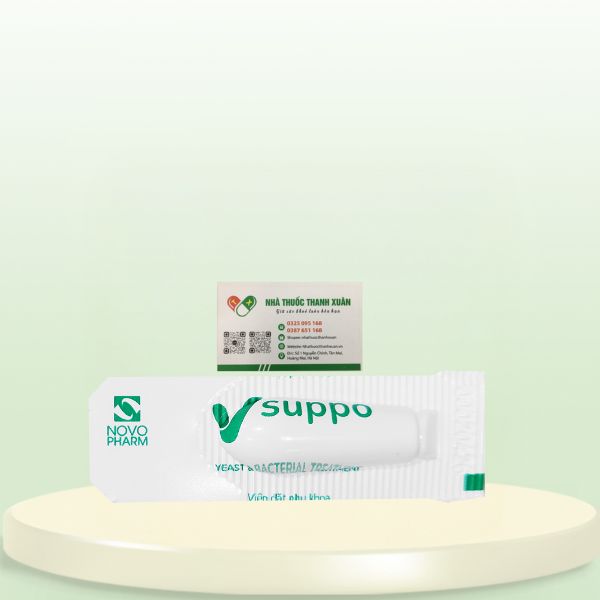 Viên đặt Phụ khoa VSuppo yeast &amp; bacterial treat điều trị và ngăn ngừa tái phát viêm âm đạo